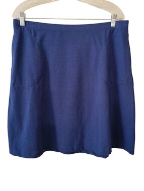 NWT J. Jill Batik Blue A-Line Athleisure Skirt Size Medium